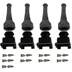 LK-2 INJECTOR KIT - 4 CYL STRAIGHT BOOTS - Connector Kits