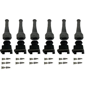 LK-2 INJECTOR KIT - 6 CYL STRAIGHT BOOTS - Connector Kits