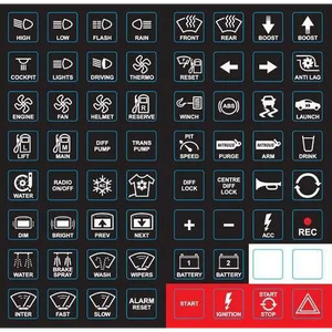 Motec Keypad Label Sheet - Race Beat