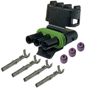 Weather Pack3 SOCKET MALE HOUSING - Connector Kits